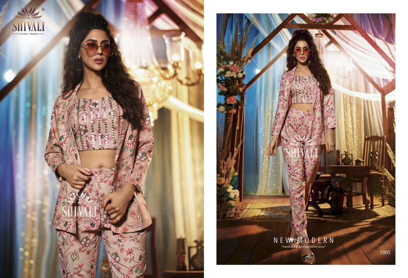 Shivali Bebo Fancy Printed With Embroidery Work Stylish Designer Crop Top Attractive Look Kurti