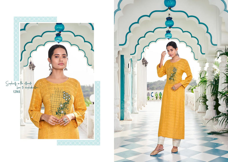Kalaroop Kajree Fashion Beetle Fancy Rayon Party Wear Kurtis