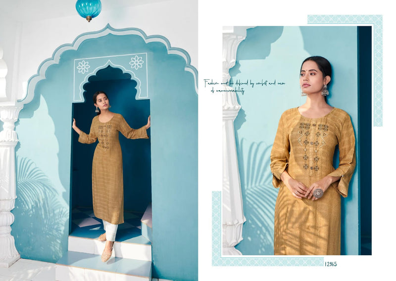 Kalaroop Kajree Fashion Beetle Fancy Rayon Party Wear Kurtis