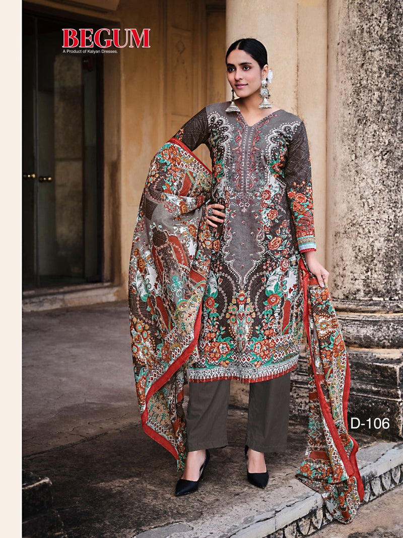 Kalyan Dresses Begum Vol 1 Pure Heavy Cotton Karachi Printed Designer Salwar Kameez