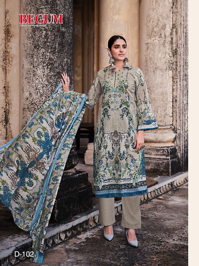 Kalyan Dresses Begum Vol 1 Pure Heavy Cotton Karachi Printed Designer Salwar Kameez