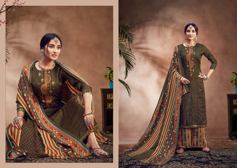 Bellza Designer Studio Nizam E Patiala Pashmina Heavy Embroidery Work