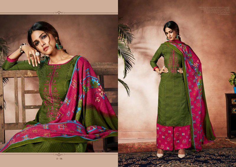 Bellza Designer Studio Nizam E Patiala Pashmina Heavy Embroidery Work