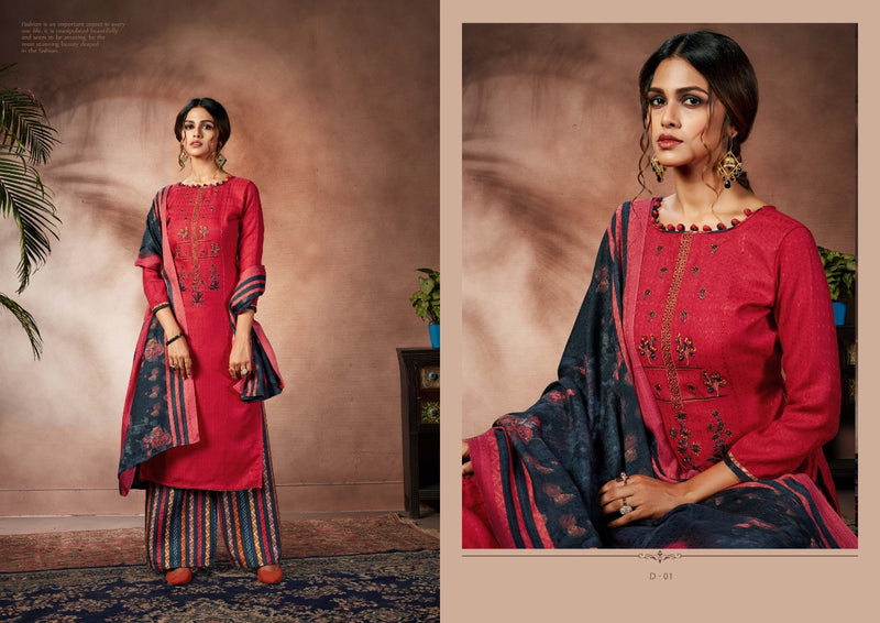Bellza Designer Studio Nizam E Patiala Pashmina Heavy Embroidery Work