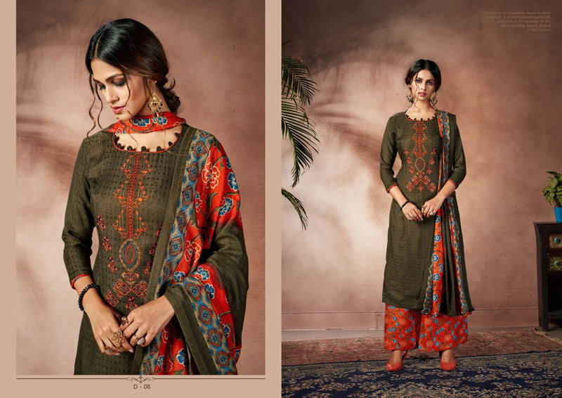 Bellza Designer Studio Nizam E Patiala Pashmina Heavy Embroidery Work