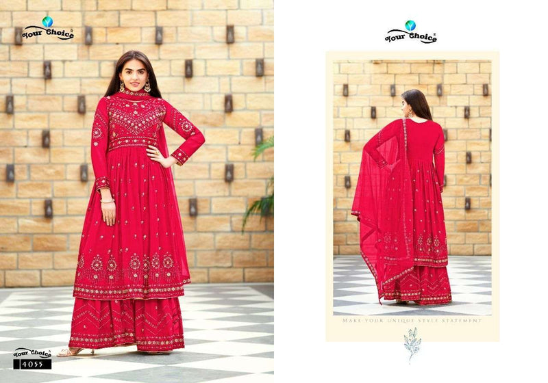 Your Choice Biba Vol 2 Georgette Designer Peplum Style Long Party Wear Embroidered Salwar Kameez