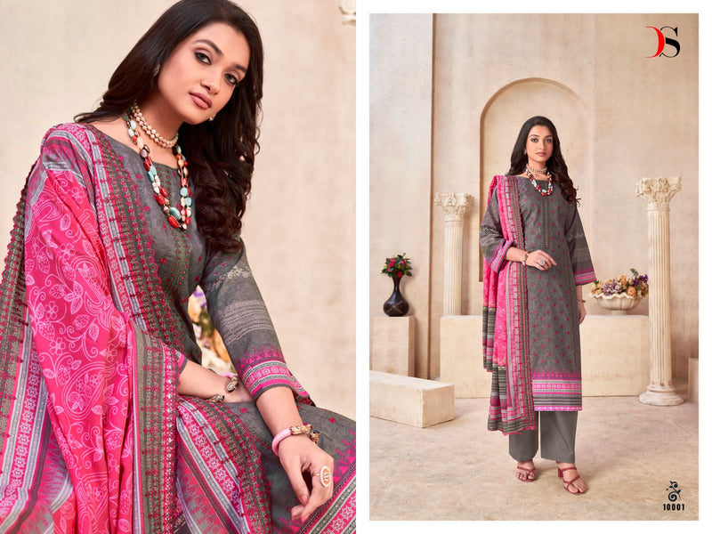 Deepsy Suits Bin Saeed Pure Cotton Self Embroidery Fancy Partywear Designer Salwar Kameez