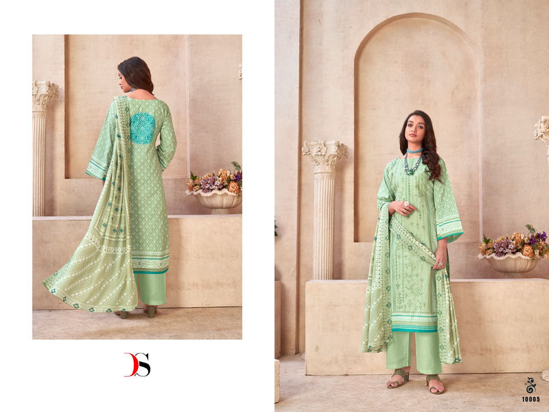 Deepsy Suits Bin Saeed Pure Cotton Self Embroidery Fancy Partywear Designer Salwar Kameez