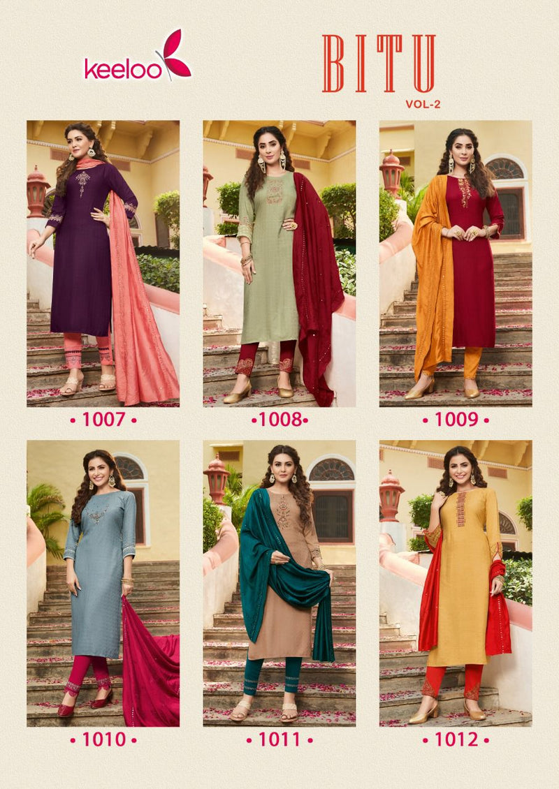 Keeloo Bittu Vol 2 Rayon With Heavy Embroidery Work Stylish Designer Festive Wear Casual Look Kurti