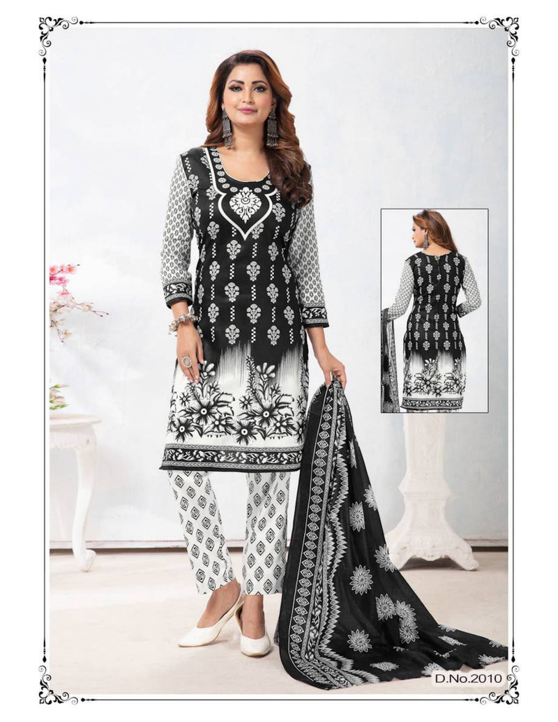 SMC Black Queen Vol 2 Heavy Cotton Printed Festive Wear Salwar Suits