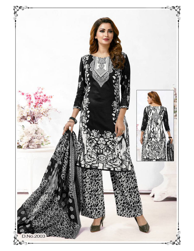 SMC Black Queen Vol 2 Heavy Cotton Printed Festive Wear Salwar Suits