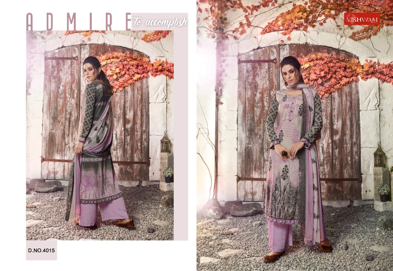Vishwam Fabrics Black Wine Crepe Stylish Designer Casual Look Salwar Kameez