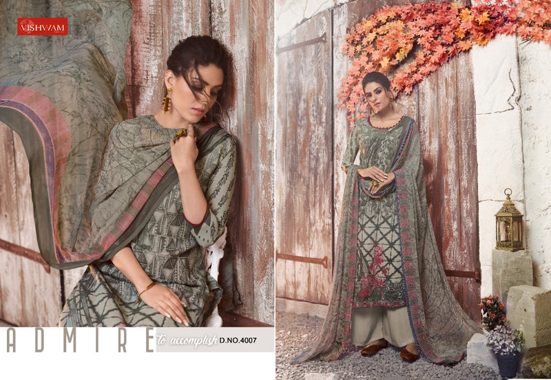 Vishwam Fabrics Black Wine Crepe Stylish Designer Casual Look Salwar Kameez