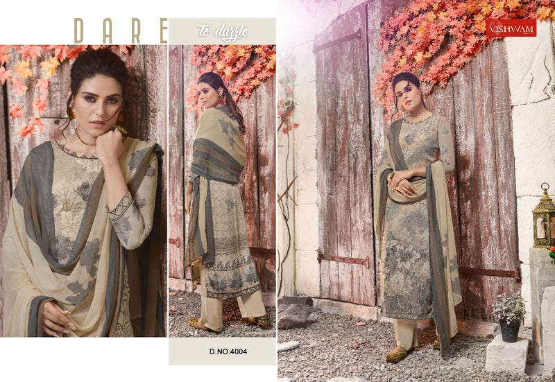 Vishwam Fabrics Black Wine Crepe Stylish Designer Casual Look Salwar Kameez