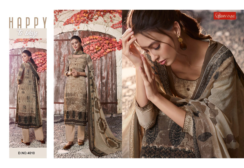 Vishwam Fabrics Black Wine Crepe Stylish Designer Casual Look Salwar Kameez
