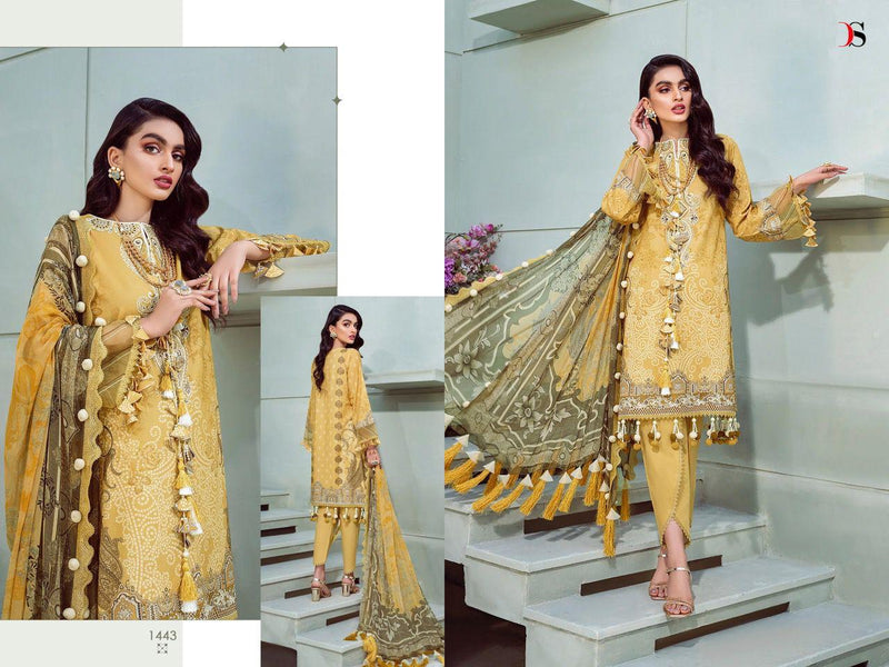 Deepsy Suits Bliss Lawn 22 Pure Cotton Embroidered Pakistani Style Party Wear Printed Salwar Suits