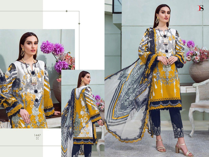 Deepsy Suits Bliss Lawn 22 Pure Cotton Embroidered Pakistani Style Party Wear Printed Salwar Suits