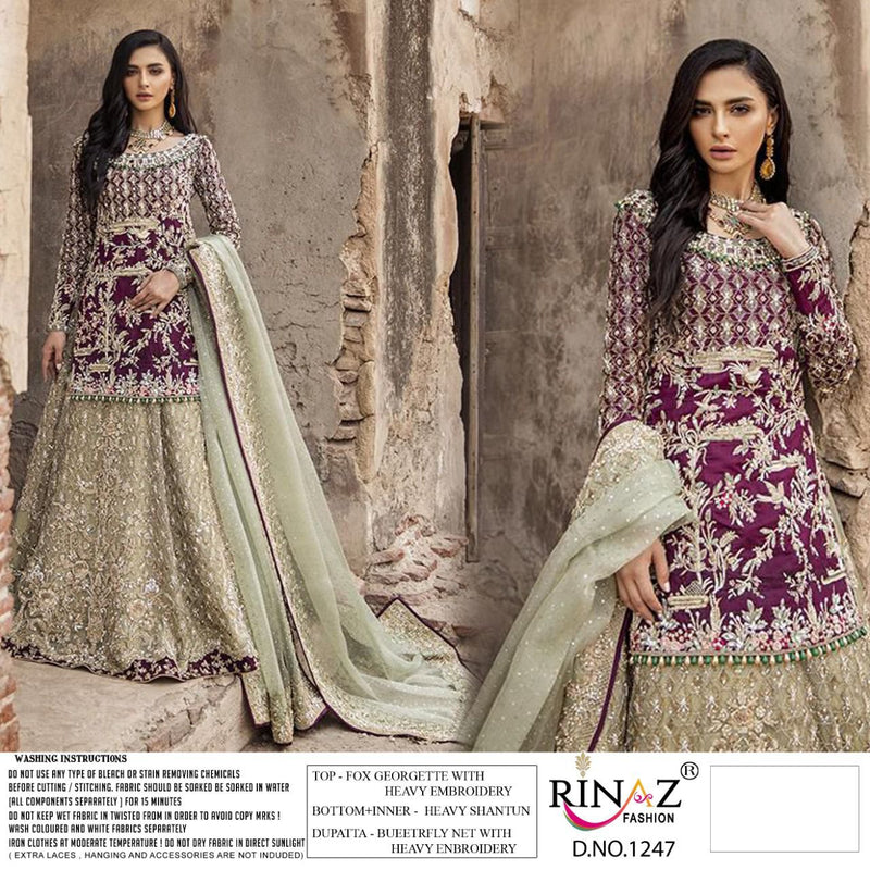 Rinaz Fashion Block Buster Vol 19 Fox Georgette Wedding Wear Pakistani Salwar Suits