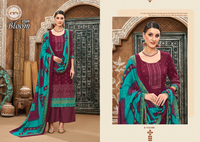 Harshit Fashion Bloom Pashmina With Fancy Printed Work Stylish Designer Salwar Kameez