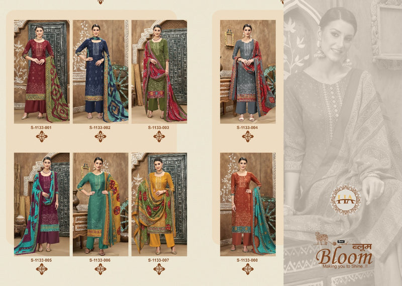 Harshit Fashion Bloom Pashmina With Fancy Printed Work Stylish Designer Salwar Kameez