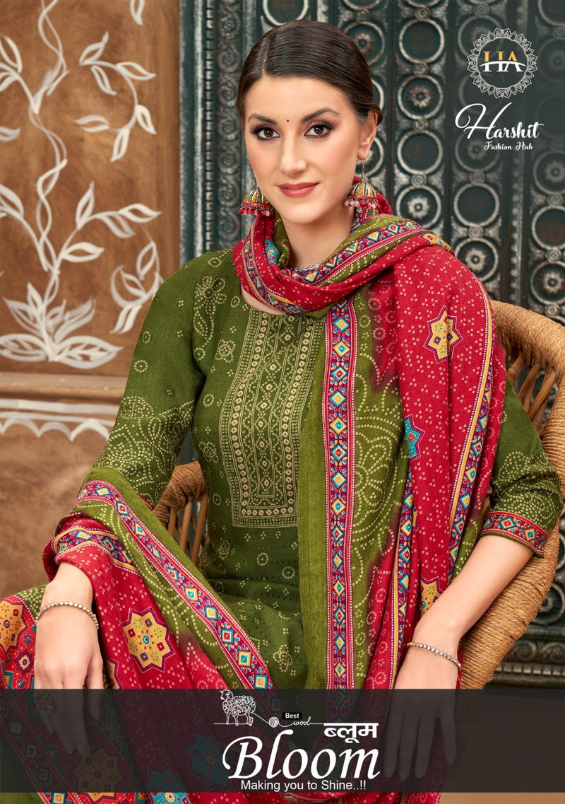 Harshit Fashion Bloom Pashmina With Fancy Printed Work Stylish Designer Salwar Kameez