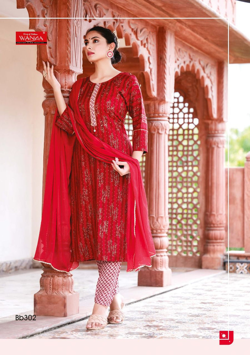 Wanna Blooming Beauty Vol 3 Rayon With Hand Work Stylish Designer Kurti