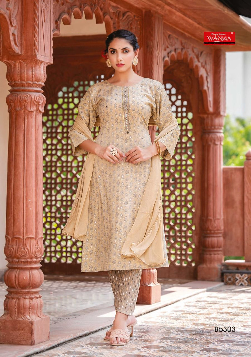 Wanna Blooming Beauty Vol 3 Rayon With Hand Work Stylish Designer Kurti