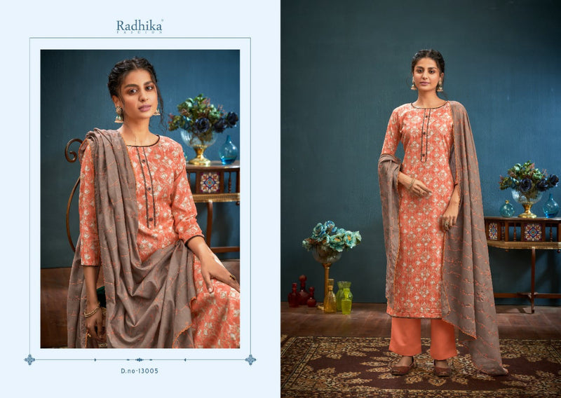 Radhika Fashion Azara Blossom 7 Cotton Printed Party Wear Salwar Kameez With Digital Print
