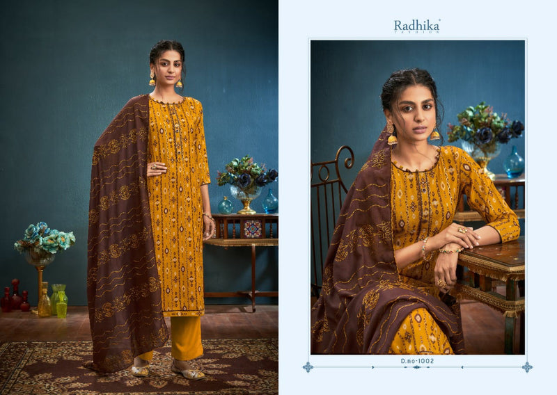 Radhika Fashion Azara Blossom 7 Cotton Printed Party Wear Salwar Kameez With Digital Print