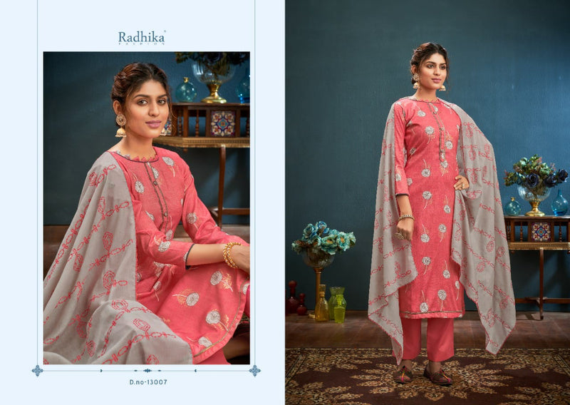 Radhika Fashion Azara Blossom 7 Cotton Printed Party Wear Salwar Kameez With Digital Print