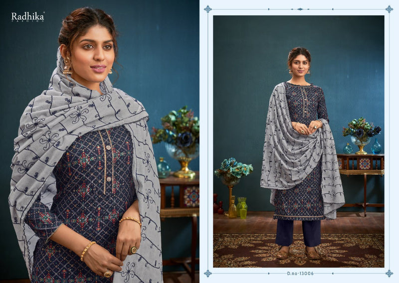 Radhika Fashion Azara Blossom 7 Cotton Printed Party Wear Salwar Kameez With Digital Print