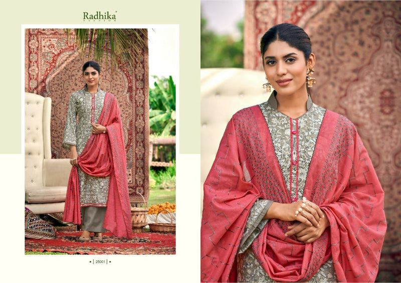 Radhika Fashion Azara Blossom Vol 9 Cotton Foil Printed Festive Wear Salwar Kameez