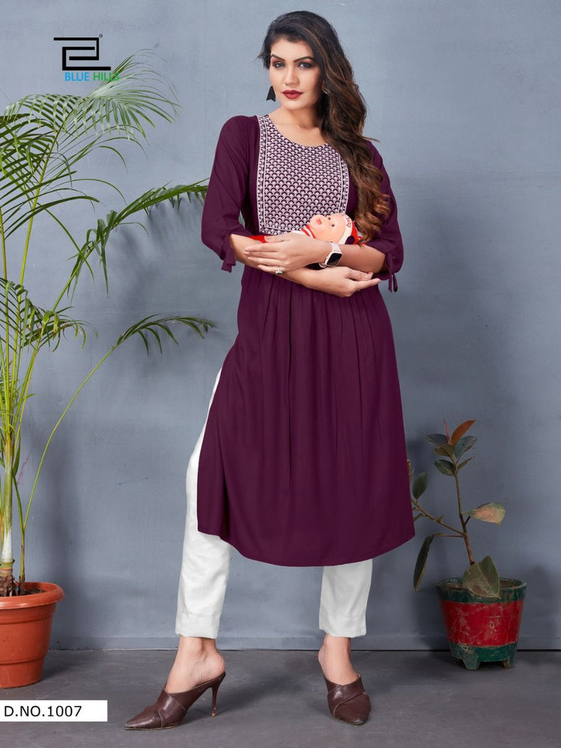 Blue Hills Good News vol 10 Rayon Stylish Designer Kurti