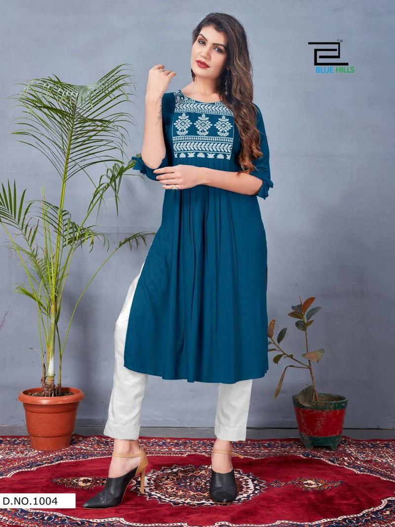 Blue Hills Good News vol 10 Rayon Stylish Designer Kurti