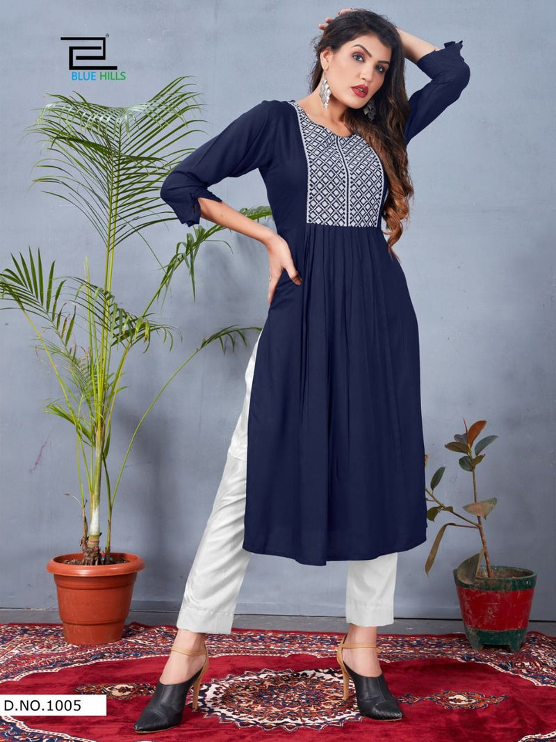 Blue Hills Good News vol 10 Rayon Stylish Designer Kurti