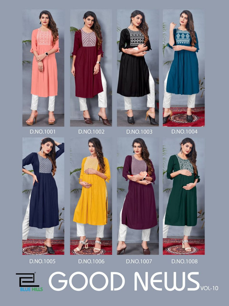 Blue Hills Good News vol 10 Rayon Stylish Designer Kurti
