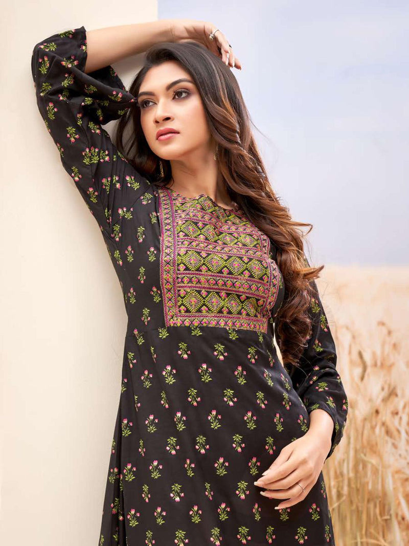 Bonie Srivali Heavy Rayon Gown Style Fancy Stylish  Festive Wear Kurtis