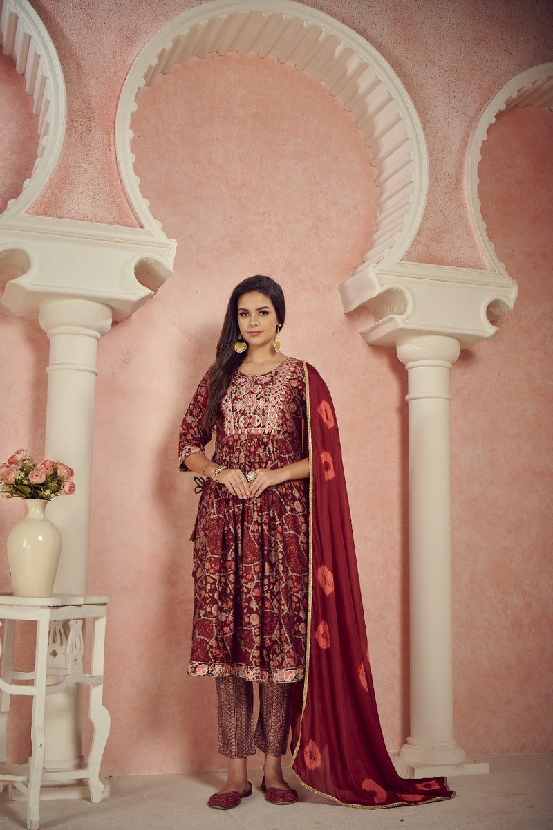 Mf Creation Bonit Viscose With Heavy Embroidery Work Stylish Designer Festive Wear Salwar Kameez