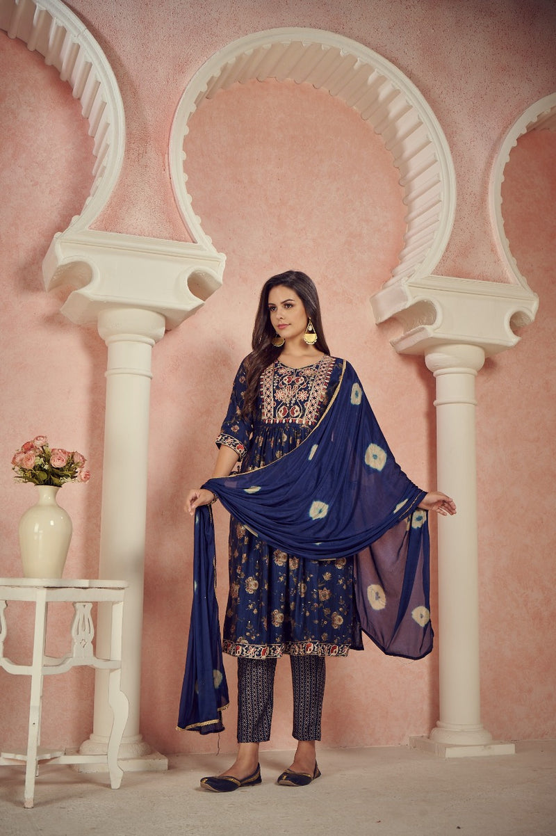 Mf Creation Bonit Viscose With Heavy Embroidery Work Stylish Designer Festive Wear Salwar Kameez