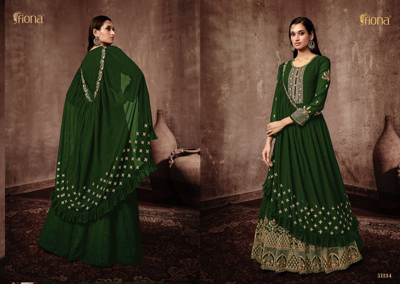 Fiona Bonjo Georgette With Heavy Embroidery Work Stylish Designer Wedding Wear Salwar Suit