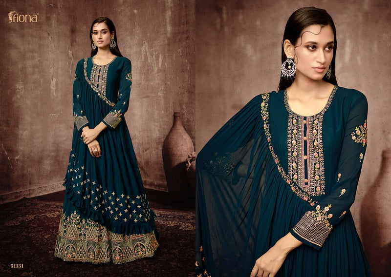 Fiona Bonjo Georgette With Heavy Embroidery Work Stylish Designer Wedding Wear Salwar Suit