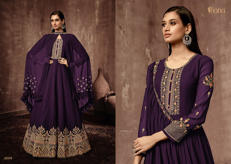 Fiona Bonjo Georgette With Heavy Embroidery Work Stylish Designer Wedding Wear Salwar Suit