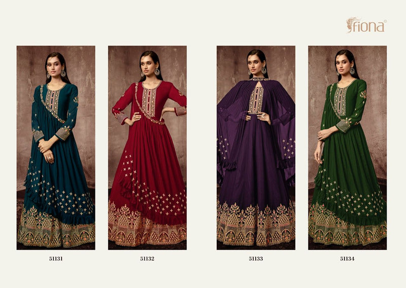 Fiona Bonjo Georgette With Heavy Embroidery Work Stylish Designer Wedding Wear Salwar Suit