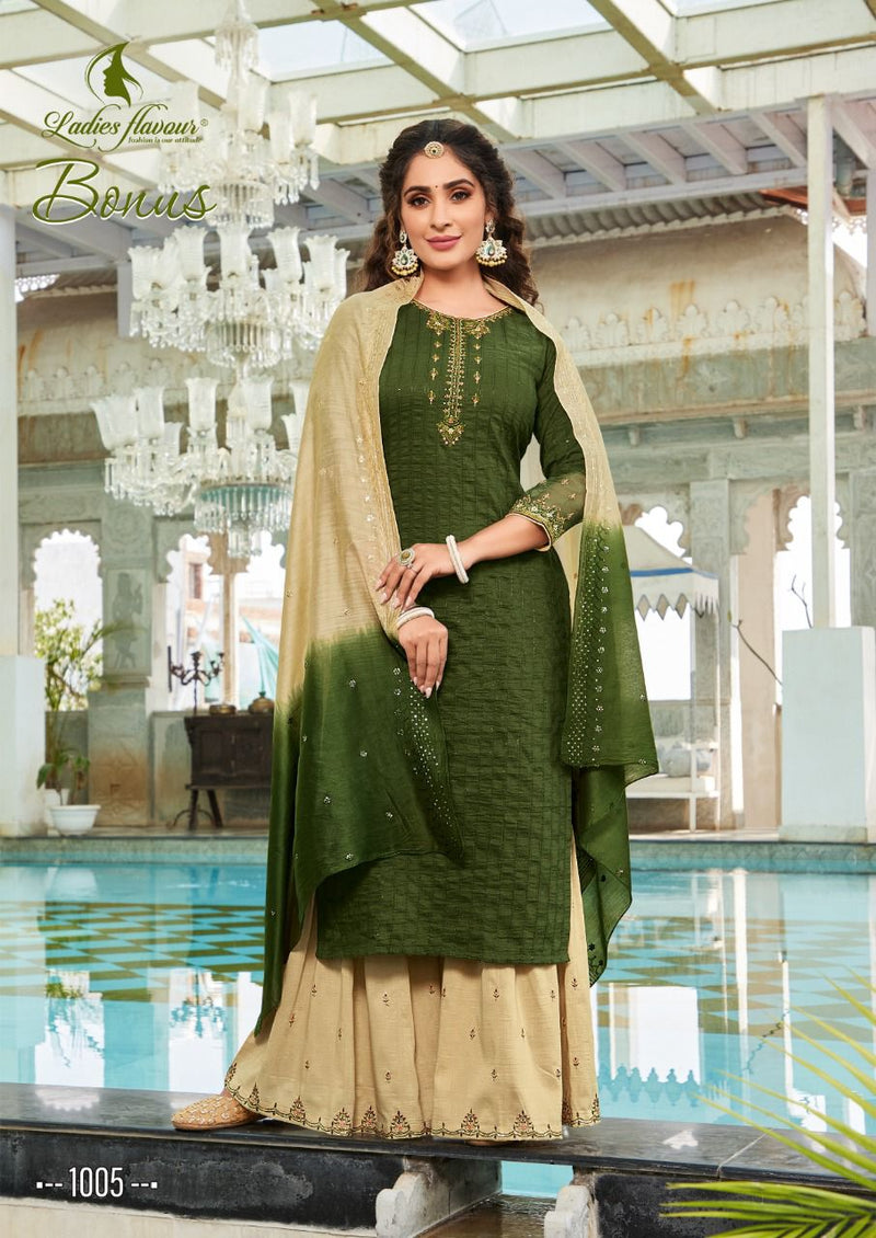 Ladies Flavour  Bonus Chinon Designer Wear Kurti Collection
