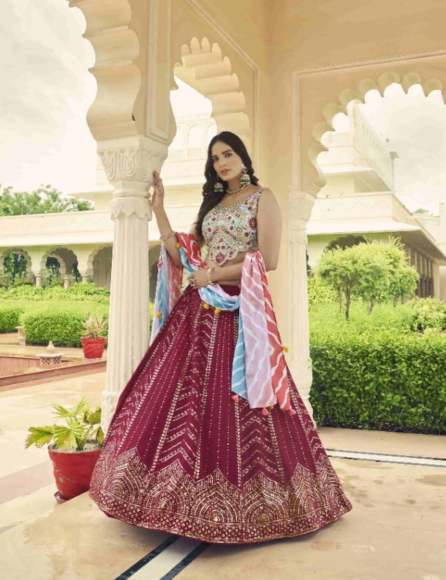 Shubhkala Dno 2194 Bridesmaid Vol 23 Georgette With Heavy Embroidery Work Stylish Designer Wedding Wear Lehenga Choli