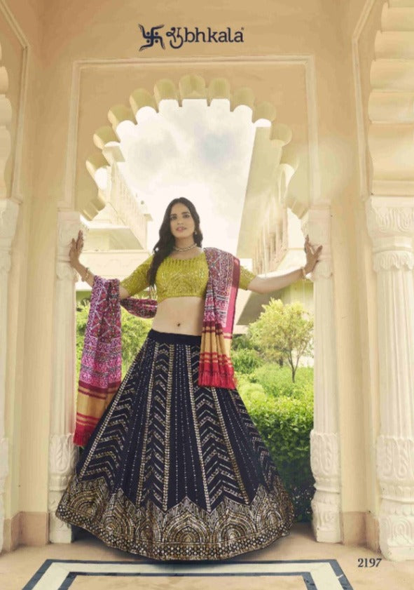 Shubhkala Dno 2197 Bridesmaid Vol 23 Georgette With Heavy Embroidery Work Stylish Designer Wedding Wear Lehenga Choli