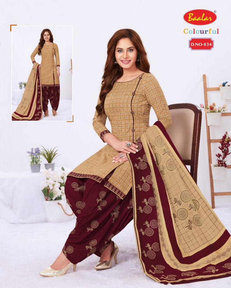 Baalar Colourful Remix Pure Cotton Casual Wear Salwar Kameez