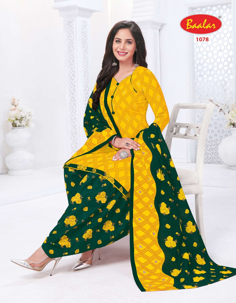 Baalar Cristal Patiyala Vol 1 Pure Cotton Casual Daily Wear Salwar Kameez