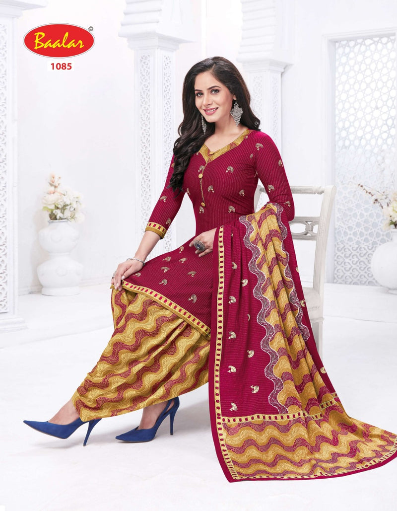 Baalar Cristal Patiyala Vol 1 Pure Cotton Casual Daily Wear Salwar Kameez