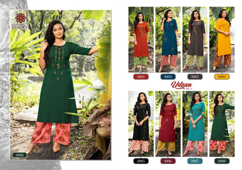Baanvi Udaan Vol 3 Rayon Fancy Designer Kurti
